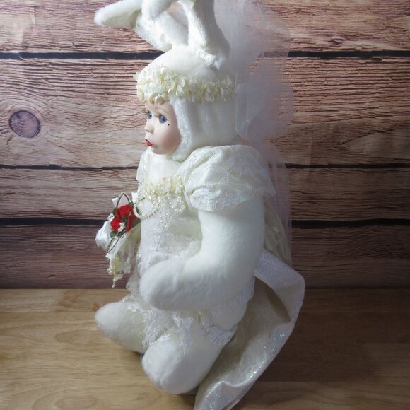 Marie Osmond Velveteen Rabbit Series 15" Porcelain Doll Posable Hands And Leg - Picture 4 of 8
